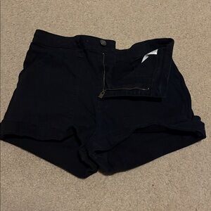 Hollister Ultra High-Rise Black Denim Shorts Size Small